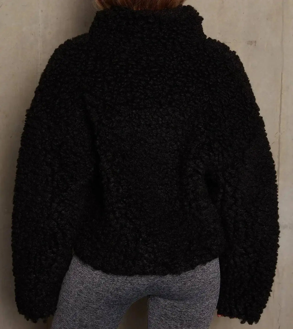 2026 herbst Winter Pelz Kleidung Neue Warme Verdicken Plüsch Strickjacke Kurze Jacke Lamm Wolle Mantel Frauen Outwear