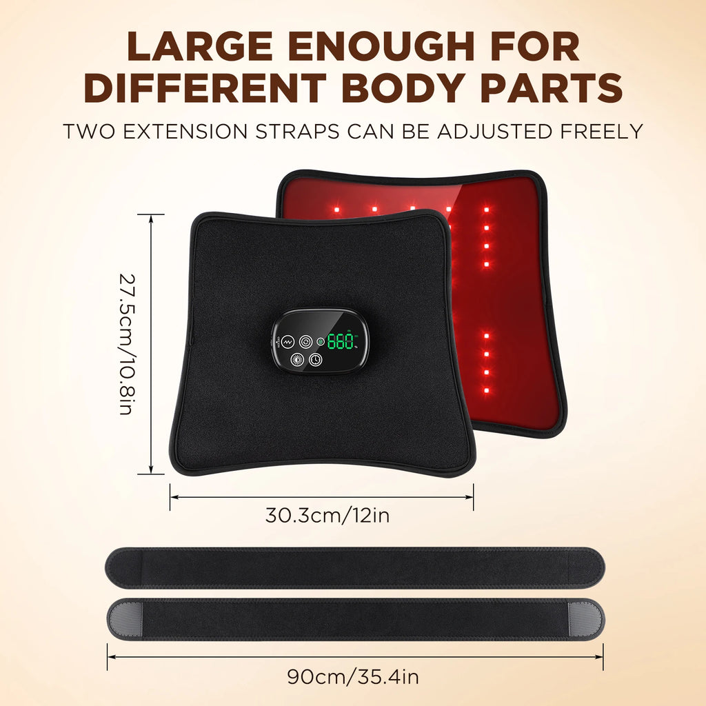Electric Infrared Knee Pad Re Light Heating Vibration Massager for Back and Waist Thermal Leg Knee Joint Support Brace Wireless