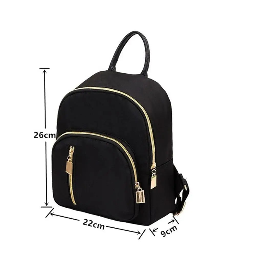 Frauen Multi-Funktion Mode Mädchen Oxford Daypack Reise Nette Mini Rucksack Männer Schulter Tasche Schwarz Geldbörse Heißer