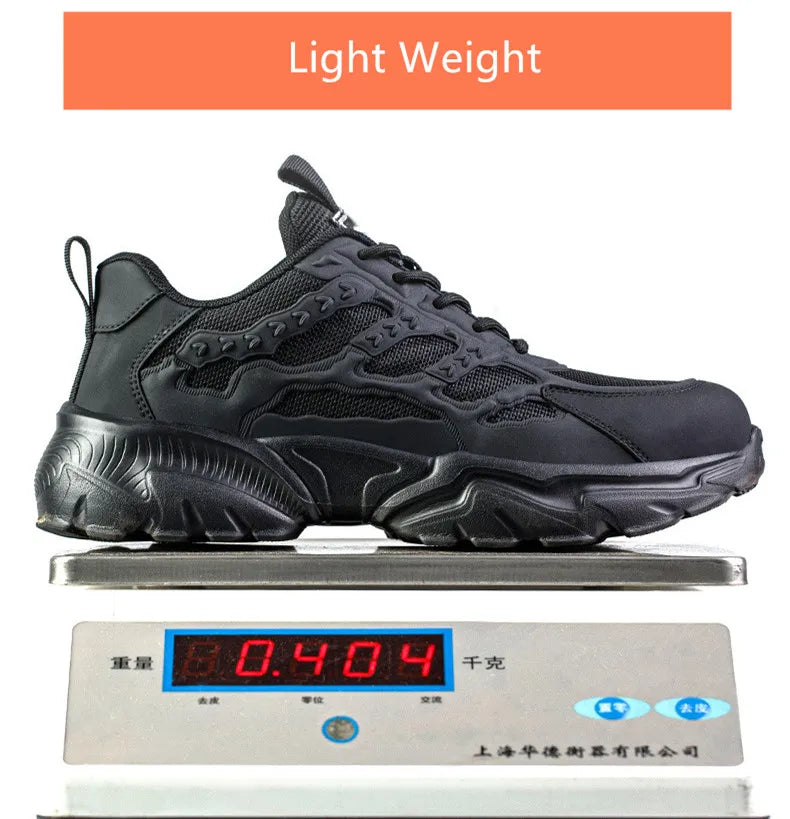 white work shoes lightweight comfortable safety shoes man women work shoes with a steel toe puncture proof safety work sneakers