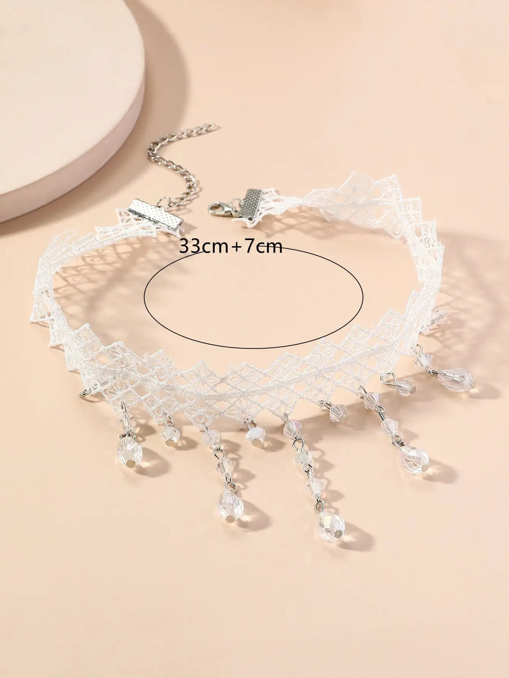 1 Px Damen-Halskette, wunderschöne schwarze Spitze, Kristallfarbe, Blumen-Halskette, Strand, Reisen, Urlaub, Mode, klassisch, personalisierter Schmuck, Abend D