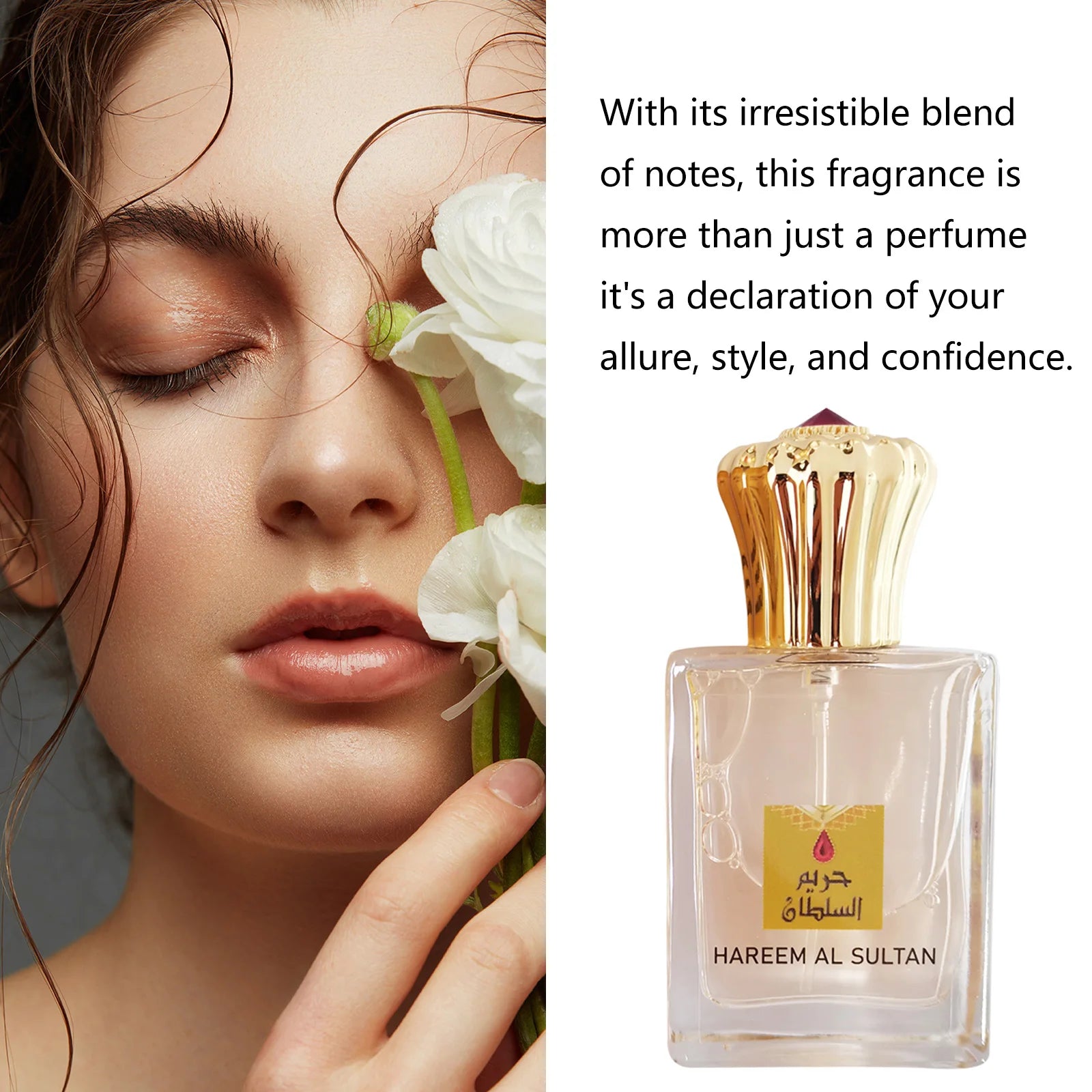 Arabian Oudh Parfümöl Golden – Bernstein- und Rosenduft, anhaltender Unisex-Duft. Natürliche Zutatformel für verlängerten Verschleiß.