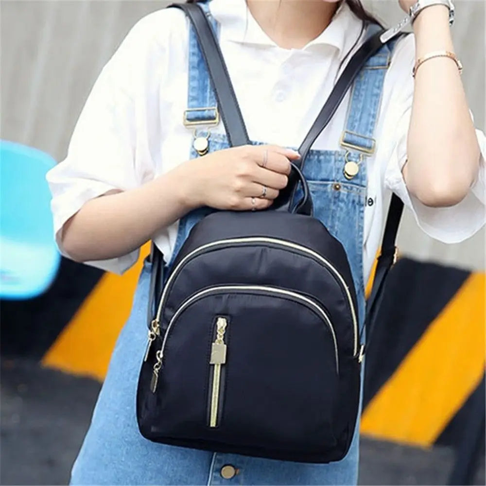 Frauen Multi-Funktion Mode Mädchen Oxford Daypack Reise Nette Mini Rucksack Männer Schulter Tasche Schwarz Geldbörse Heißer