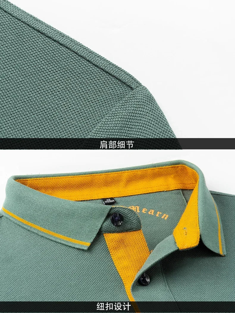 2024 hohe Qualität männer Baumwolle Bestickt Polo-Shirt Sommer Neue High-end-Business Casual Revers Kurzarm T-shirt