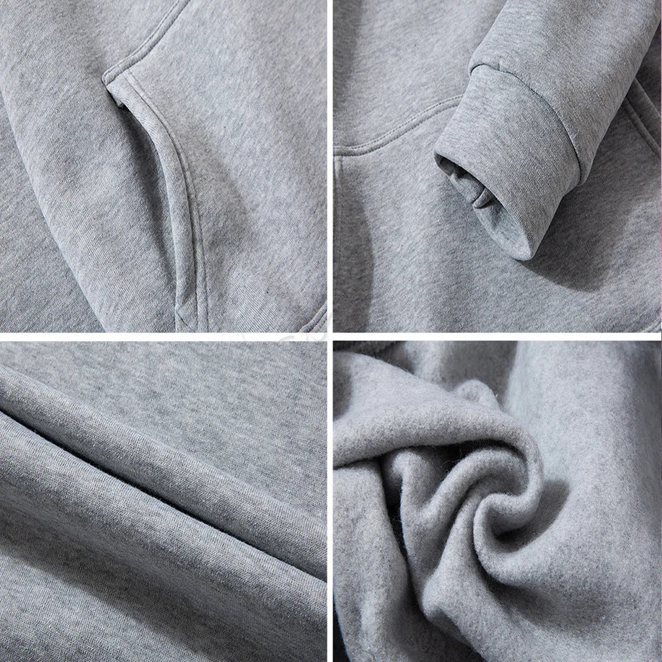 Herren Street Fashion Hoodie, lässiger Sweatshirt, einfarbiger Kapuzenpullover für Männer