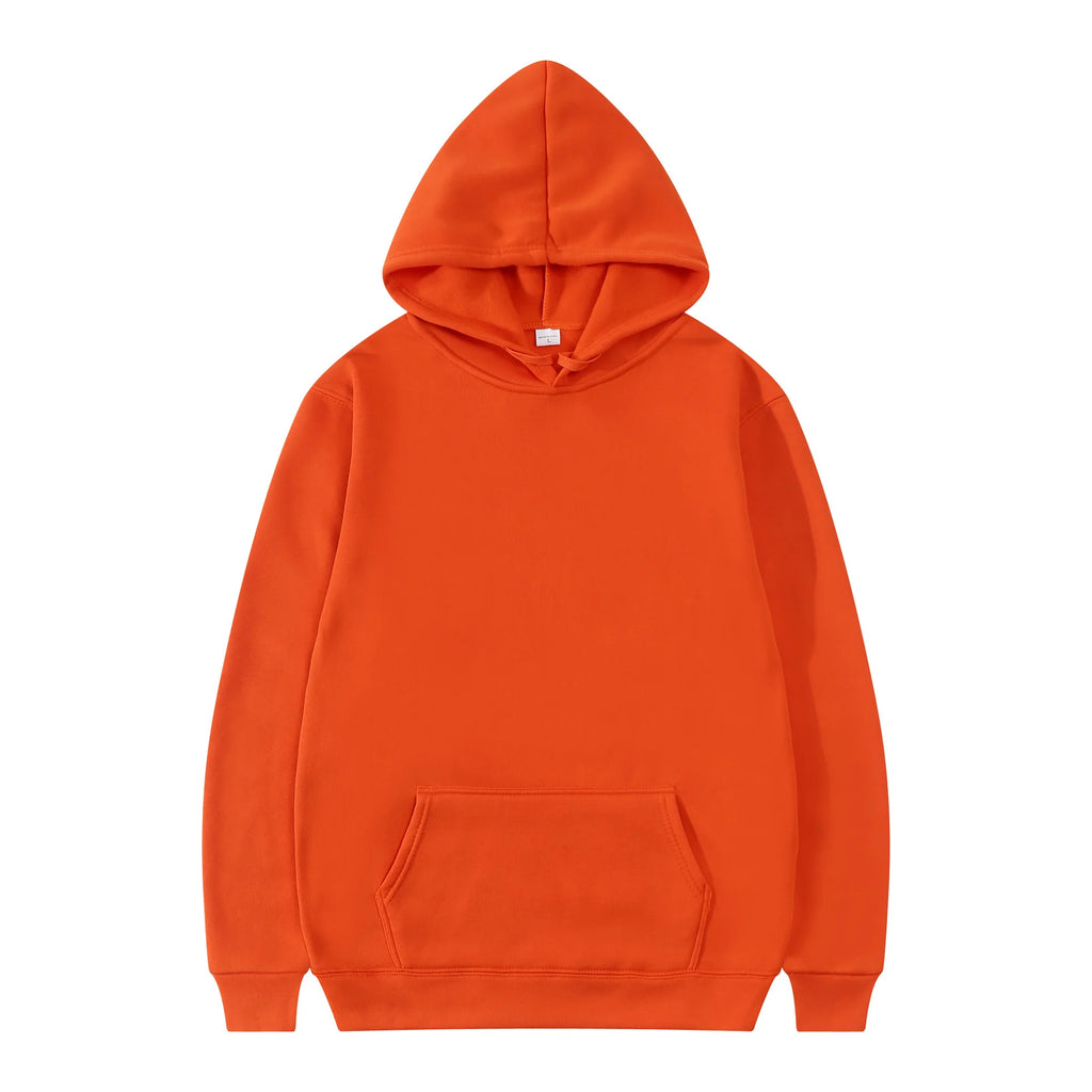 Herren Street Fashion Hoodie, lässiger Sweatshirt, einfarbiger Kapuzenpullover für Männer