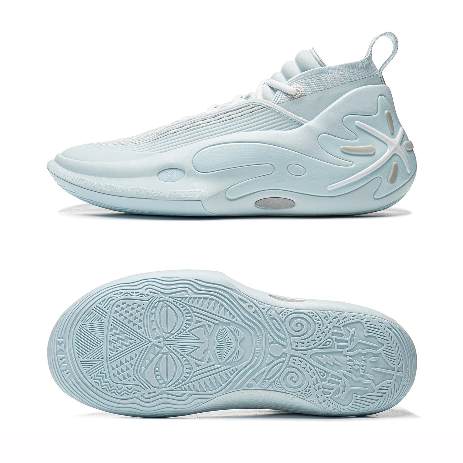 Li-Ning Herren WAY OF WADE 11 WHITE HOT Professionelle Basketballschuhe mit Carbonplatte und Dämpfung, Indoor-Sneaker ABAU049