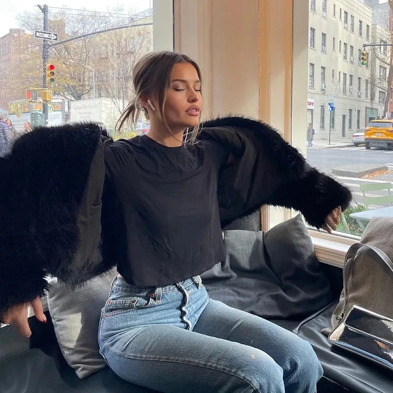 Winter Umweltfreundliche Faux Nerz Pelz Verdickte Kurze Mantel frauen Pelz Top Künstliche Pelt Jacke Warme Gemütliche Trendy Oberbekleidung