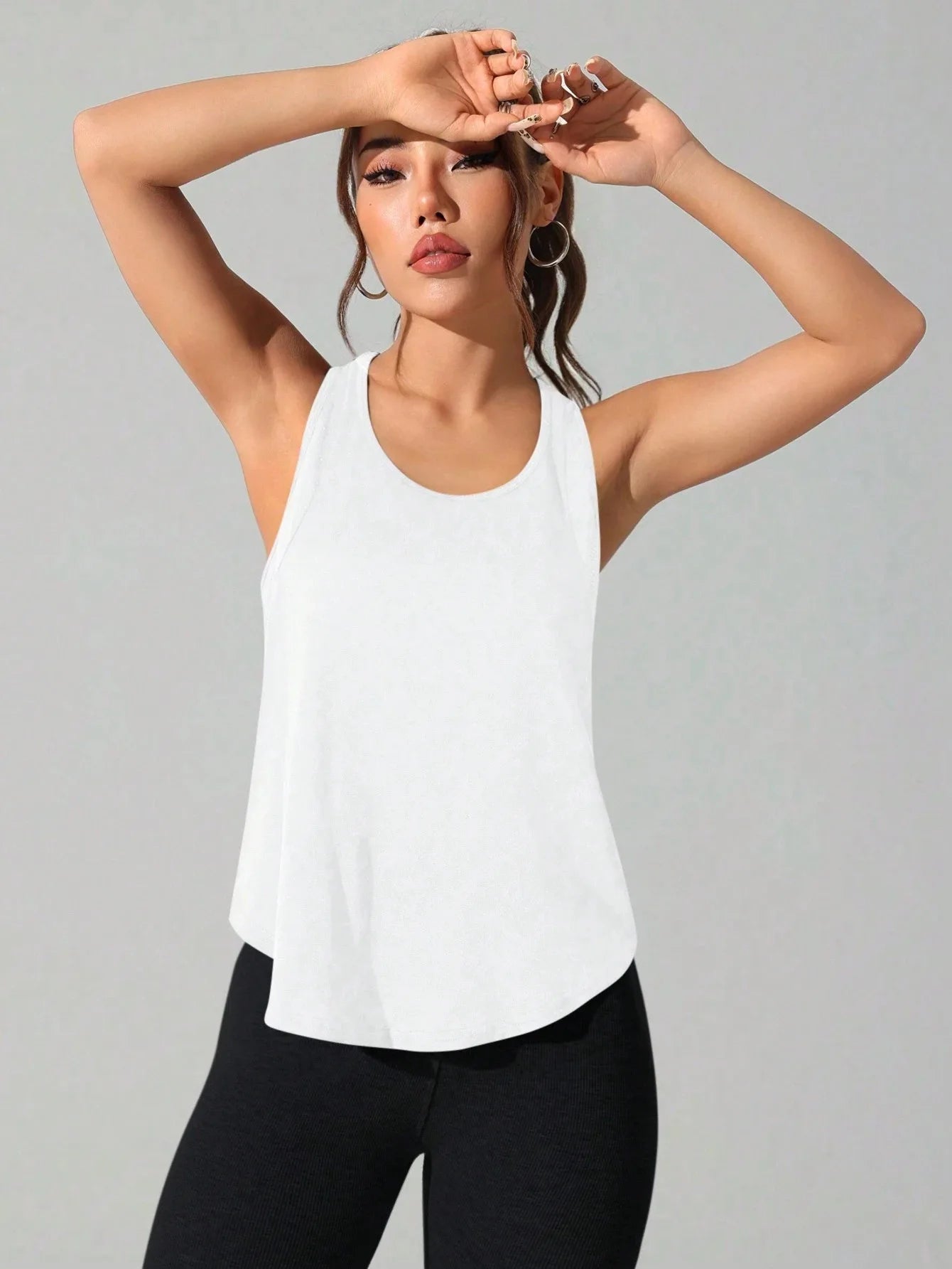 Women's stitched letters quick-drying sports vest, breathable net yoga sportswear, tennis uniform cycling suit, daily wear