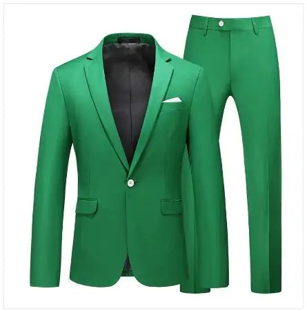 22 Farben einreihige formelle Hochzeit Anzüge Herren bekleidung Mode einfache Männer Business Social Prom Party Kleid 2 Stück Set