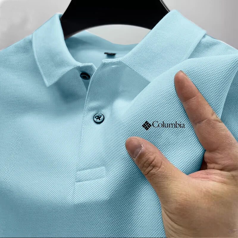 Sommer-Must-have: Herren-Golfpoloshirt, hohe Verfügbarkeit, einfarbig, modisch, lässig, mit Knöpfen