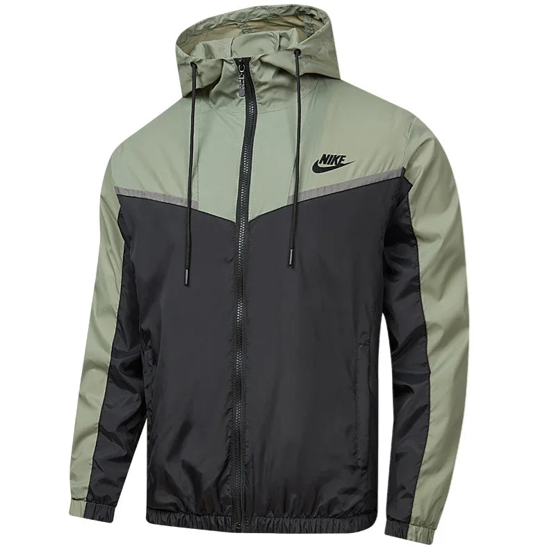 Nike Jackets Men Anti Wrinkle Windproof Waterproof, Surface Waterproof Fabric Comfortable, Sports Trench Coat