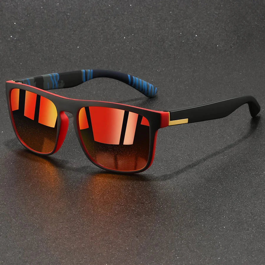 Modische Vintage Quadratische Sonnenbrille für Männer und Frauen Angeln Fahren Luxus Marken-Designer Sonnenbrillen Blendschutz Retro Eyewear