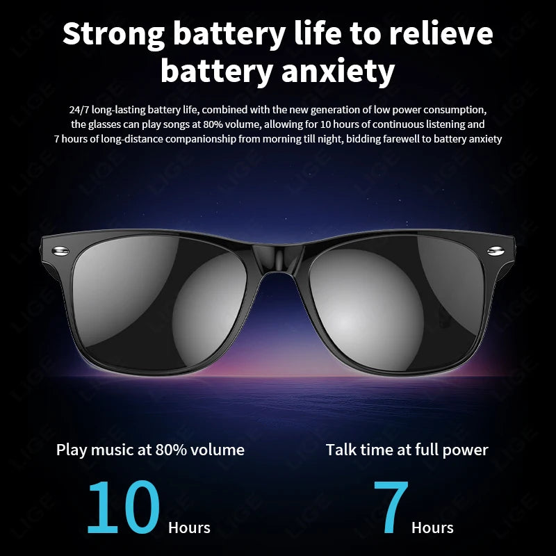 AI Intelligent Translation Glasses 163 Online Language AI Automatic Dialogue Translation Bluetooth Translation Glasses Men Women