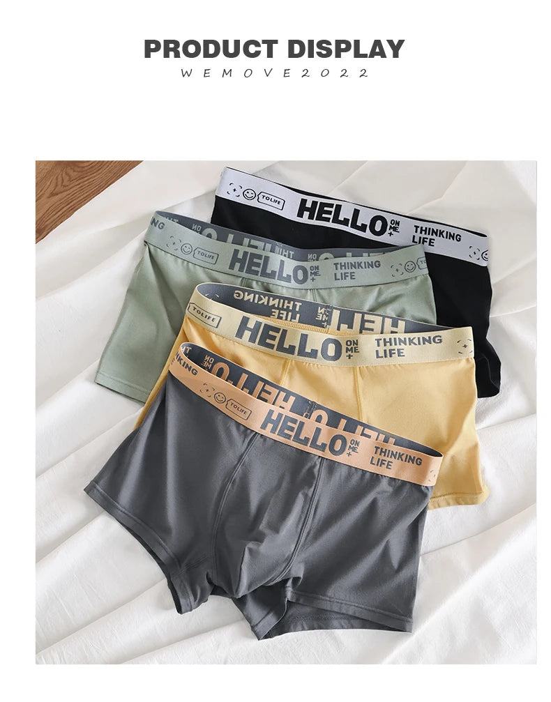 1/5 Stück Herrenunterwäsche, atmungsaktiv, bequem, schnell trocknend, dehnbar, Boxershorts, sexy Unterhosen, trendige Boxershorts für Herren