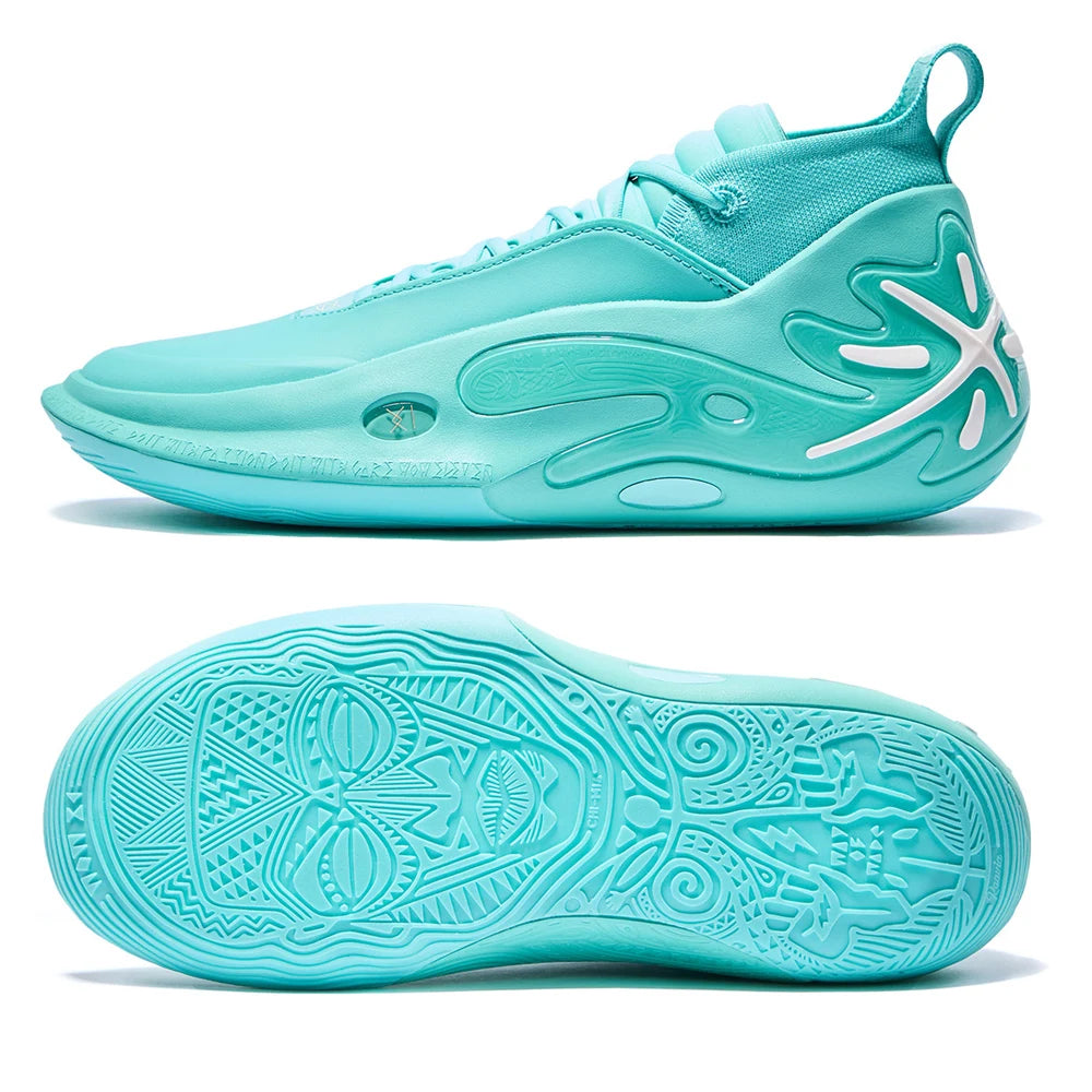 Li-Ning Herren WAY OF WADE 11 WHITE HOT Professionelle Basketballschuhe mit Carbonplatte und Dämpfung, Indoor-Sneaker ABAU049