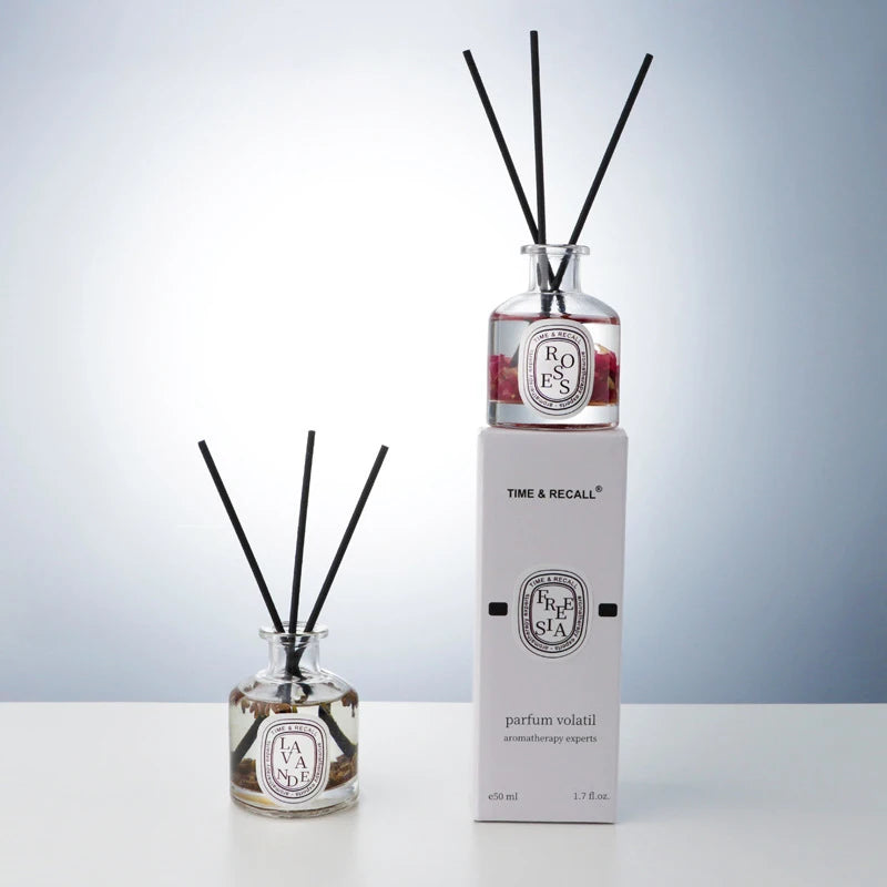 50 ml Reed Diffusor Sets Hotel Badezimmer Rattan Sticks Aromatherapie Diffusor Lufterfrischer Pflanze Hause Duft Nachfüllen Öl