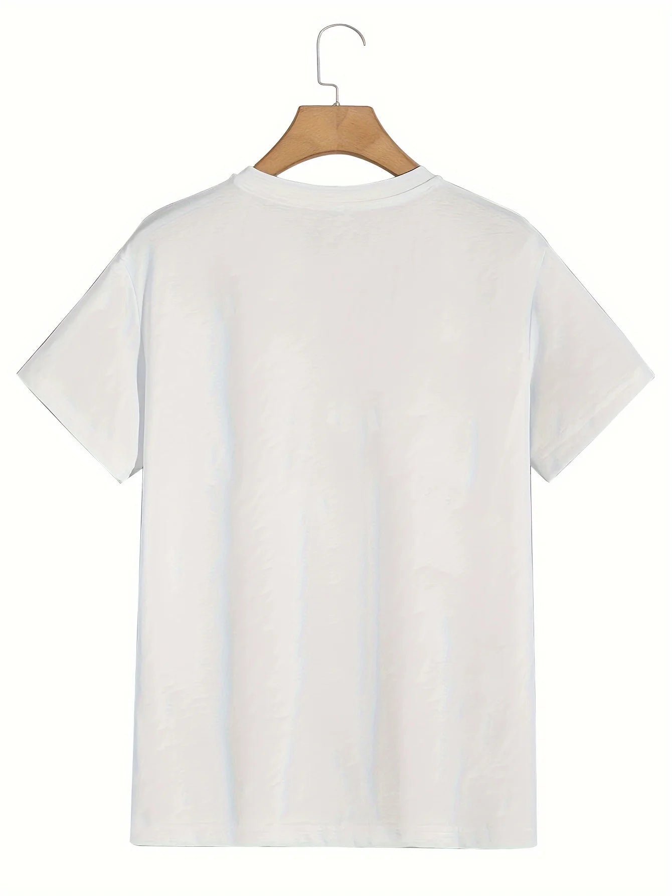 Sommer Herren Casual Sport Loose Plus Size Was auch mit Buchstaben bedrucktes, bequemes Rundhals-Kurzarm-T-Shirt