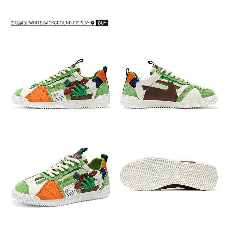 Herren Weiße Sneaker Herbst Bequeme Rutschfeste Laufschuhe Luxuriöse Weiche Sohle Modische Schnürschuhe Outdoor Freizeitschuhe 2026