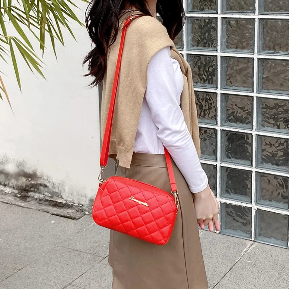 2024 quaste Kleine Umhängetasche Für Frauen Trend Lingge Stickerei Kamera Weibliche Schulter Tasche Mode Kette Damen Umhängetaschen