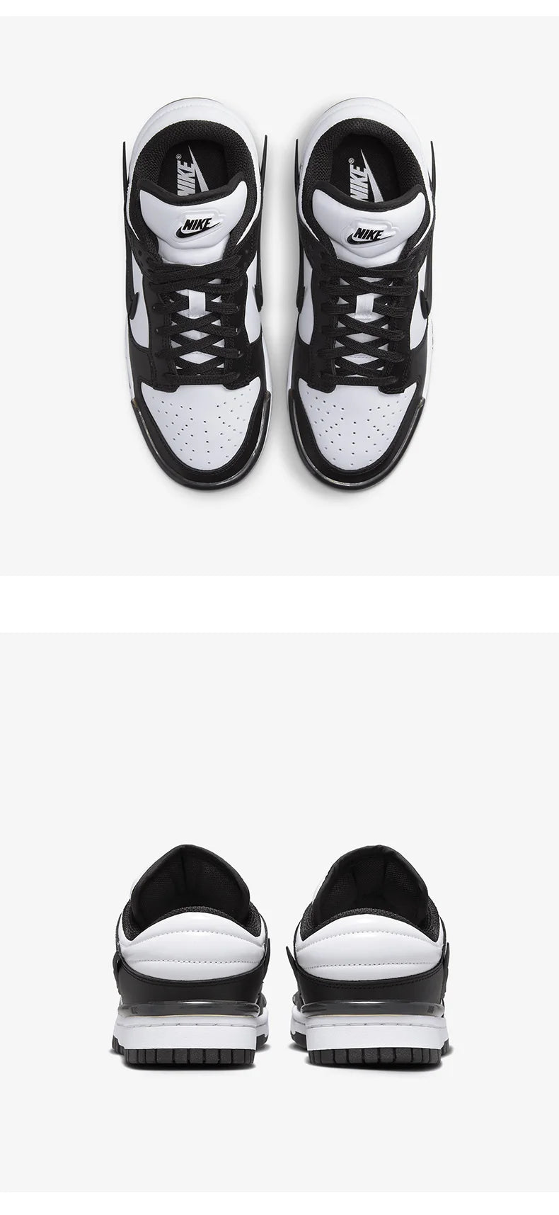 Nike offizielle authentische, atmungsaktive, minimalistische Freizeitschuhe zum Schnüren mit dicken Sohlen für Damen DZ2794-001