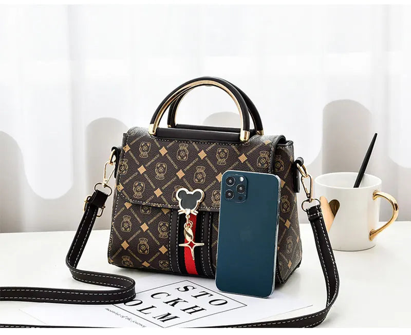 Neue Umhängetasche Damen Tasche Tote Luxus Designer Handtasche Damen Handtaschen Leder Bedrucktes Monogramm Einzelschulter Straddle Bag