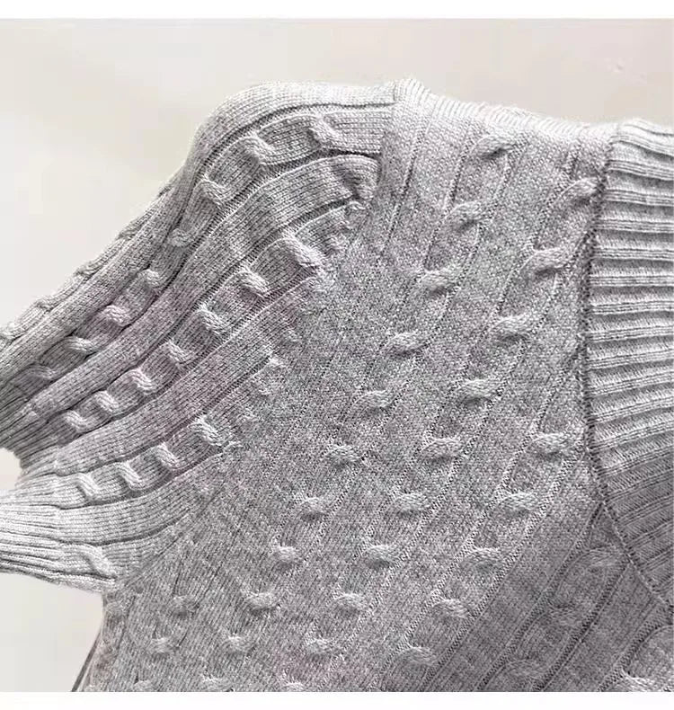 Zjaiss 2026 Sommer Koreanisches Retro Elegantes Textur-Kurzarm-Oberteil mit O-Ausschnitt und Zopfmuster für Damen – Weiches, lässiges, vielseitiges, dünnes T-Shirt