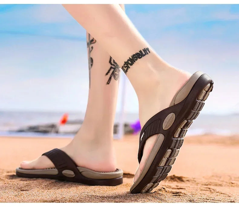 Männer Massage Flip-Flops EVA Hausschuhe Sommer Atmungsaktive Strand Schuhe Sandalen Männer Flip-Flops Atmungsaktive Plus Große Größe Männer Slipper 46