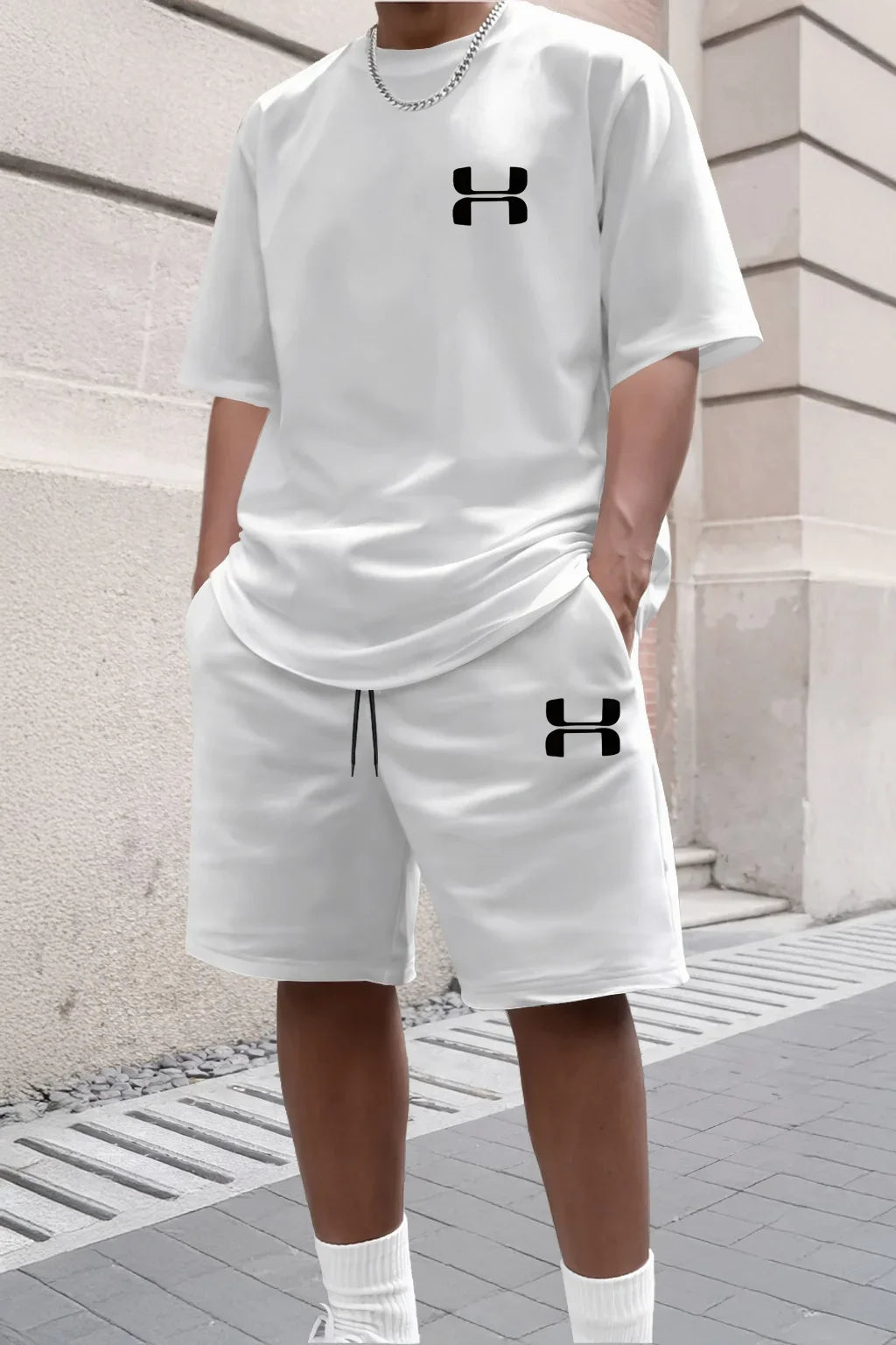 2026 Herren Sportanzug-Set, bestehend aus kurzem Hemd und Sportshorts, zwei Freizeitanzüge