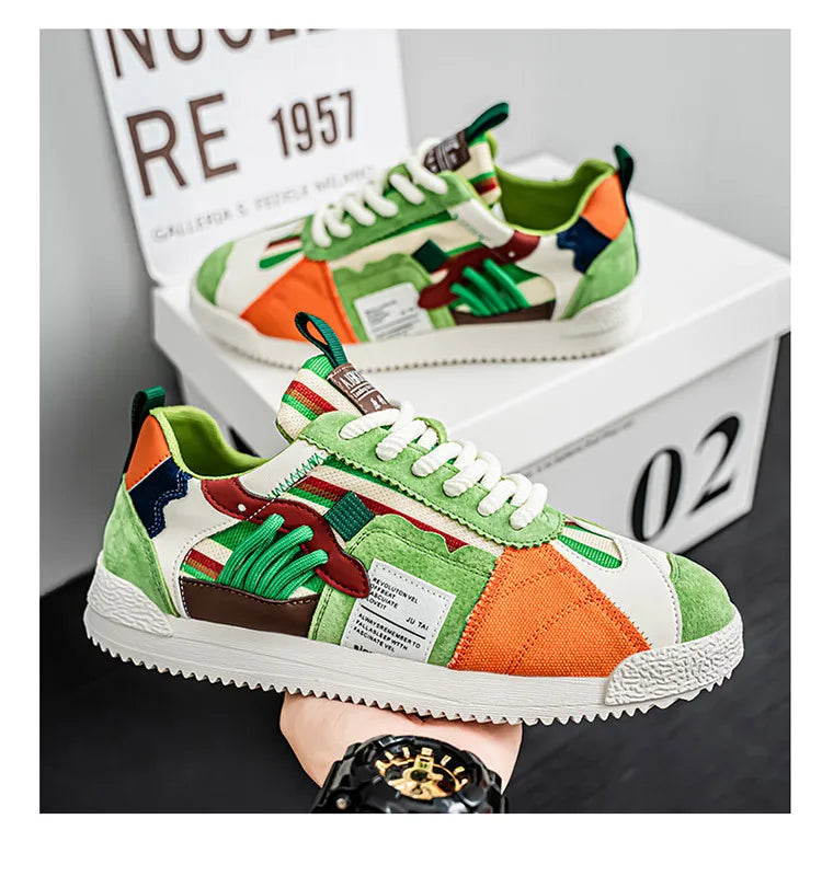 Herren Weiße Sneaker Herbst Bequeme Rutschfeste Laufschuhe Luxuriöse Weiche Sohle Modische Schnürschuhe Outdoor Freizeitschuhe 2026