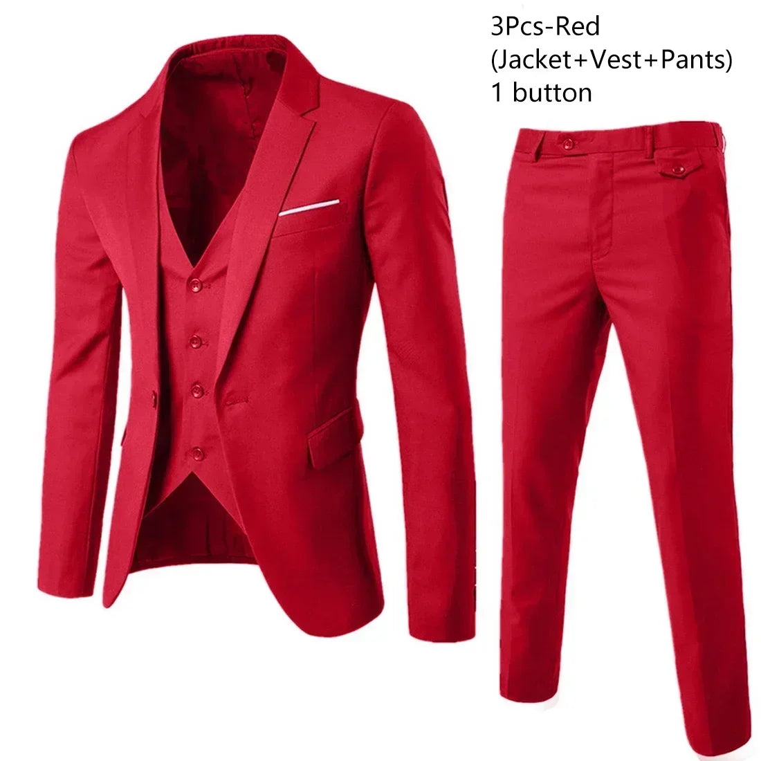 Hochzeitsanzüge für Männer, 3-teiliges Set, elegante Jacken, Weste, Hosen, Blazer, formelles Outfit, modisch, klassisch, komplettes 2024-Kostüm