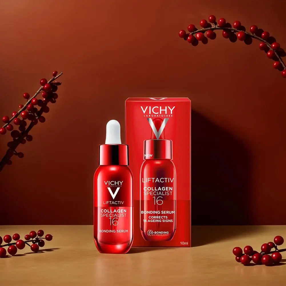 VICHY 10 ml Collagen 16 In 1 Essence Double Barrier Moisturizing Repair Face Essence Antioxidant Deep Nourish Essence Skin Care
