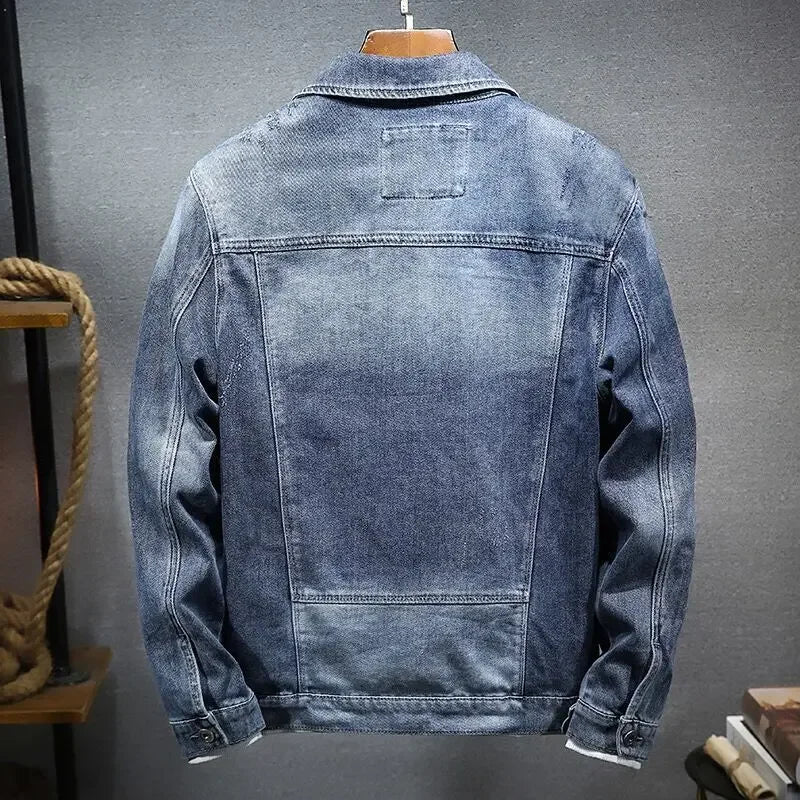 Frühling Herbst Neue Cowboy Luxus Strickjacke Denim Harajuku Mode Koreanischen Stil Kleidung Casual Cowboy Lose Mantel Motorrad Jacke