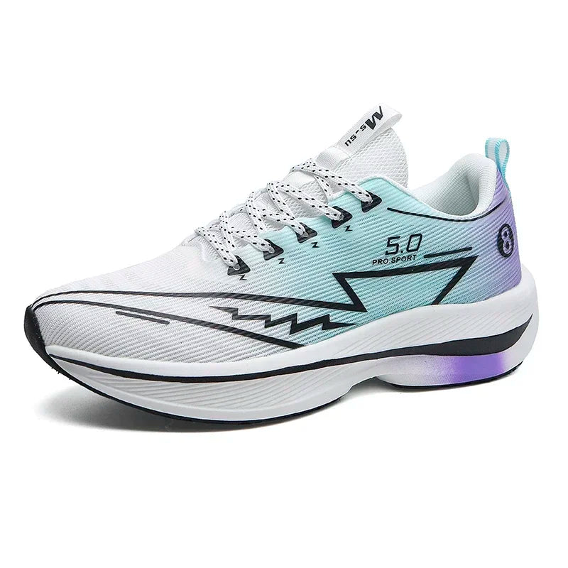 Marke männer Carbon Platte Laufschuhe Weiche Kissen Stoßdämpfende Sport Schuhe Unisex Turnschuhe Licht Anti-Slip Training Schuhe