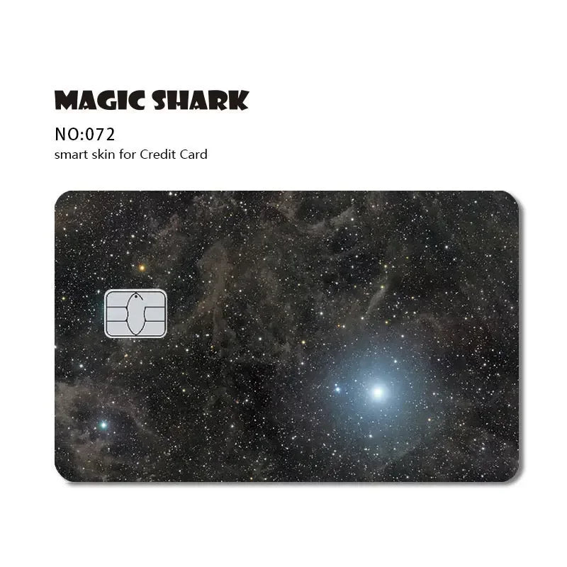 Magic Shark Bat Skull Graffiti Tiger PVC Soft Sticker Film Skin Cover für Debit Credit Card Waterproof