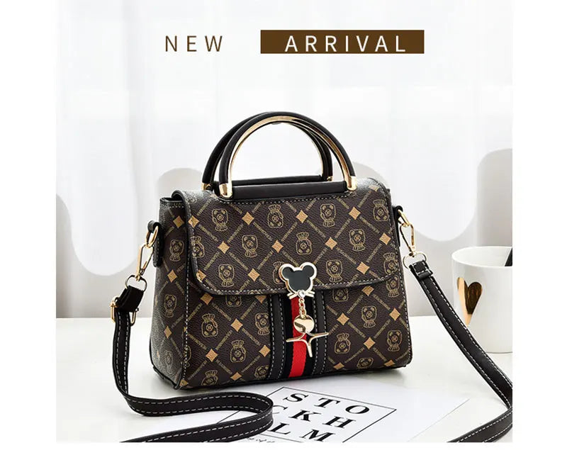 Neue Umhängetasche Damen Tasche Tote Luxus Designer Handtasche Damen Handtaschen Leder Bedrucktes Monogramm Einzelschulter Straddle Bag