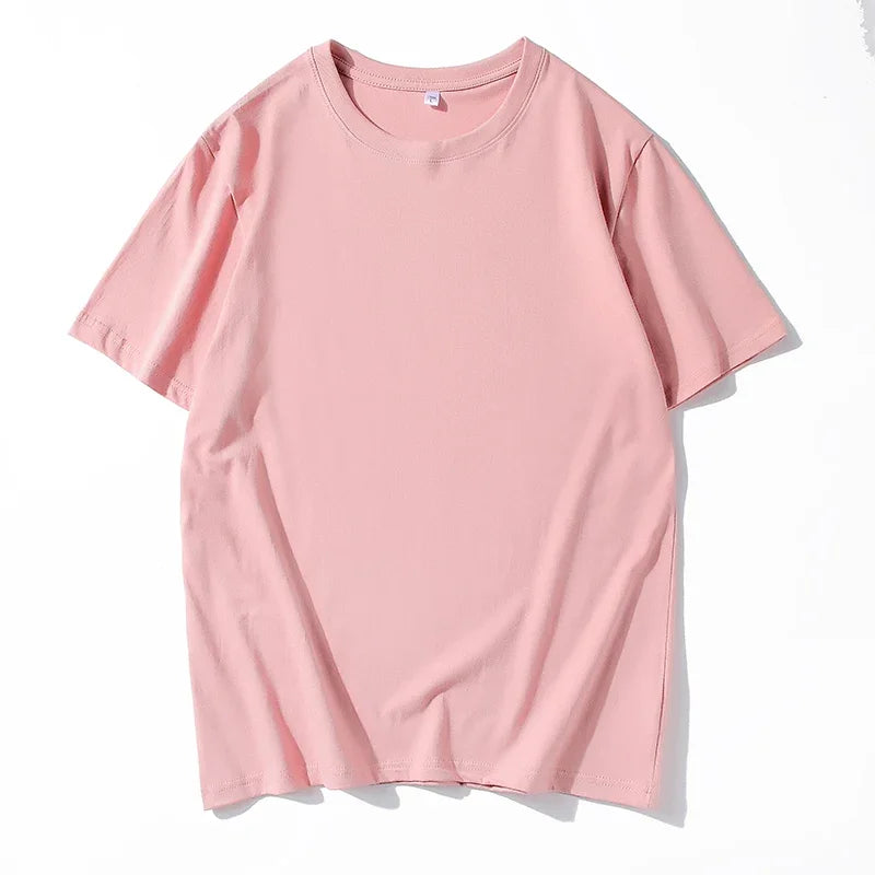 12 Farben übergroßes schweres T-Shirt für Herren, Sommer-Kurzarm-T-Shirt, 100 % Baumwolle, schlichtes Oberteil, lässige Herrenbekleidung