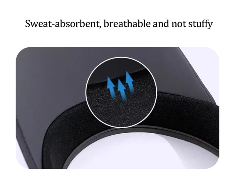 Cooling Stretchy Visor Ice Silk Long Brim Empty Top Hat Summer UV Protection Men Sun Hats Cycling Running Sports Golf Visor Cap