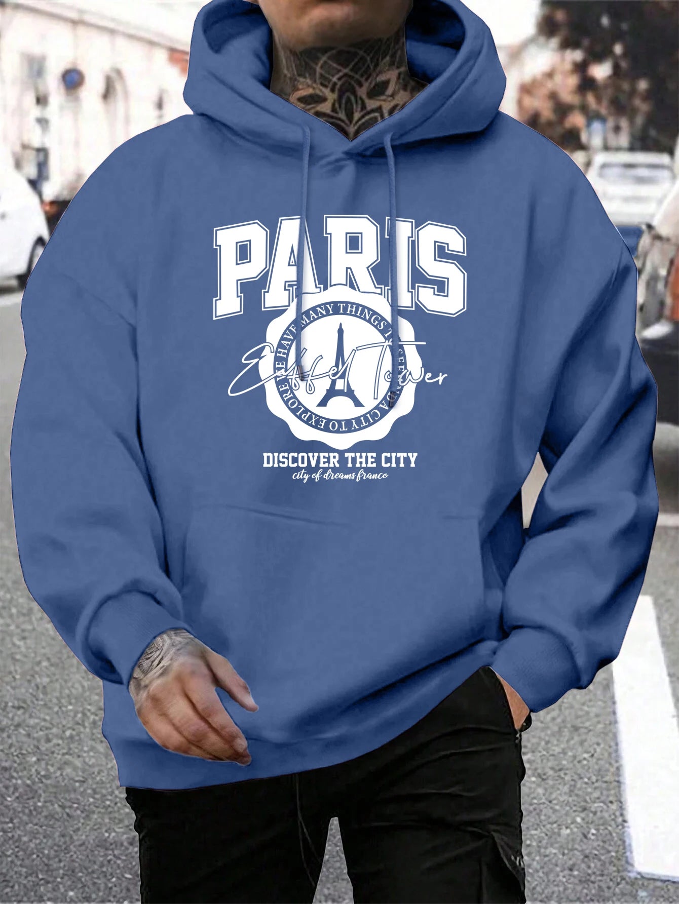 Whiskey Castle Print Herren Hoodies Mode Pelz-Liner Hoodie Warme Fleece S-Xxl Hoody Mann Herbst Hohe Qualität kleidung