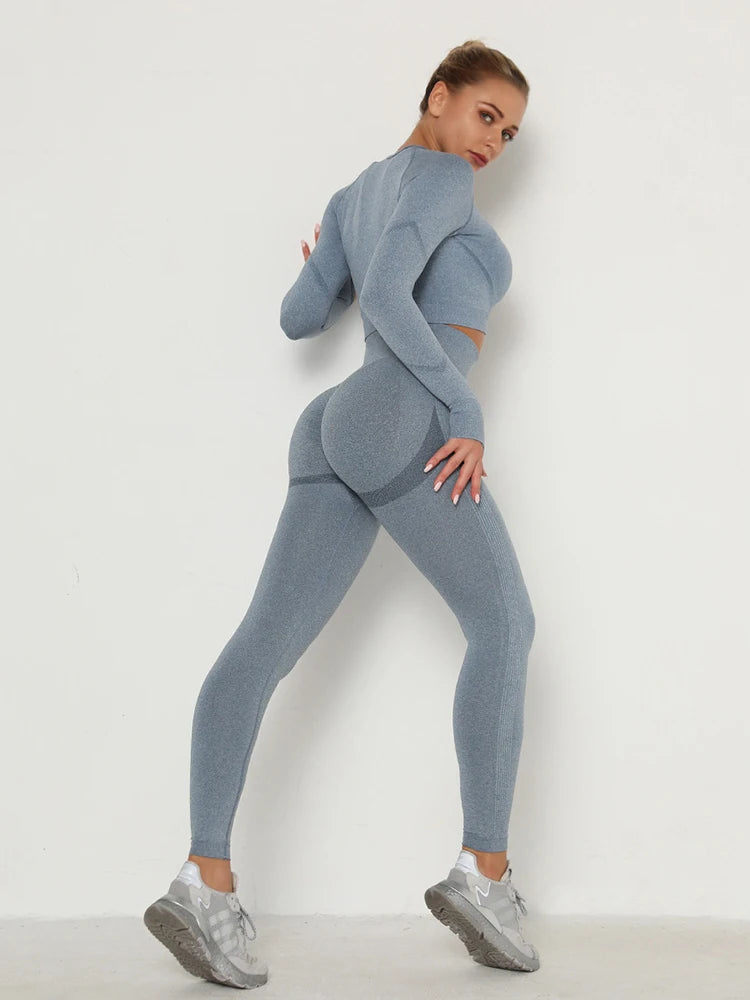 Frauen Nahtlose Workout Leggings Hohe Taille Push-Up-Leggings Damen Sexy Gym Legging Mode Schwarz Sport Leggings