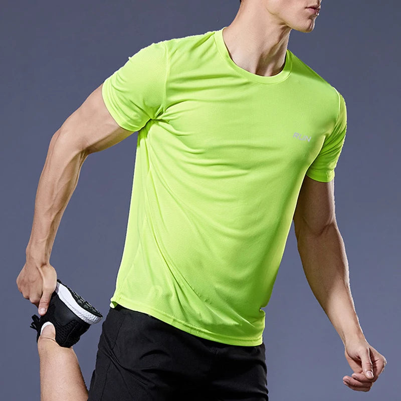 Sommer Herren Quick Dry Lauf Bodybuilding Shirts Sport Gym t Shirt Männer Kurzarm Fitness Tops Übergroßen t-Shirt Jersey