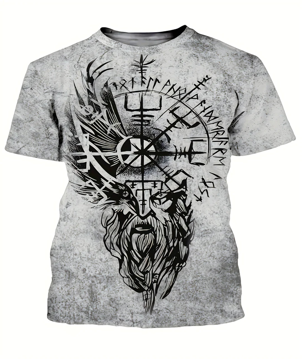 Das neue 3D-gedruckte Herren-T-Shirt für den Sommer 2025, lässig, modisch, bequem, atmungsaktiv, leicht und aus Polyester