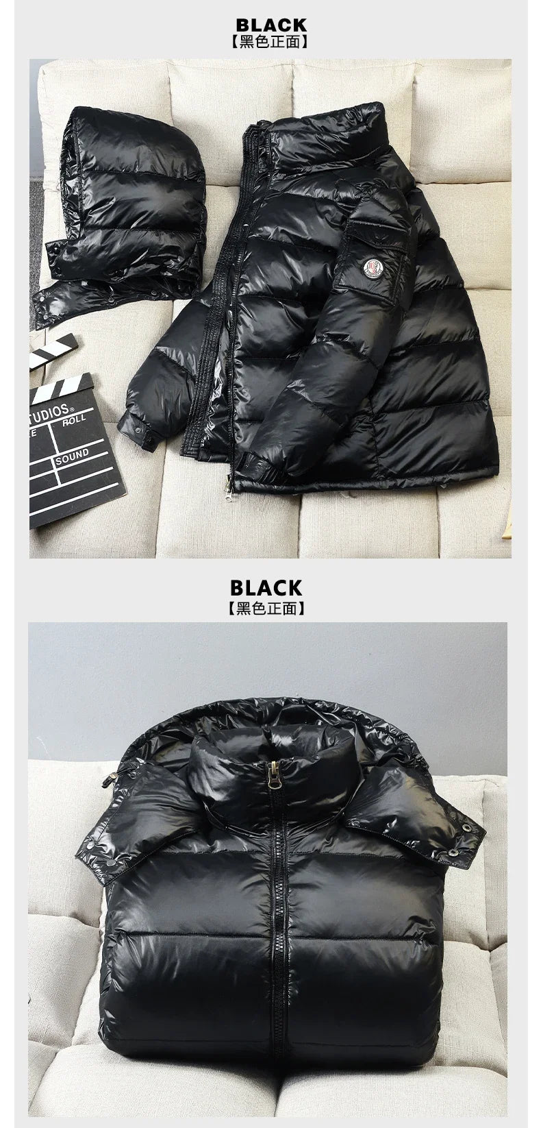 2024 Winter Neue Herren Puffer Jacke Mode Dicke Männer Frauen Ente Unten Jacke Im Freien Warme Casual Mäntel Feste Kapuze Mäntel