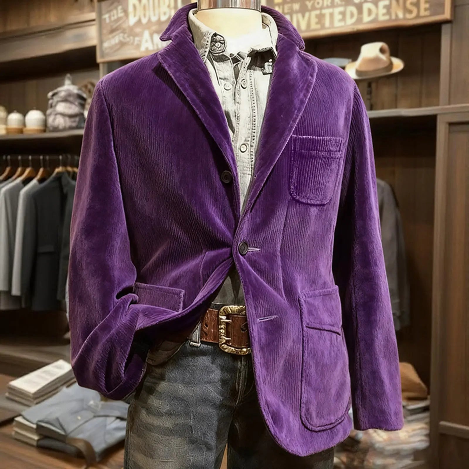 Männer Einfarbig Cord Warme Anzug Jacke Strickjacke Frühling Herbst Business Casual Cord Blazer Jacke männer Anzug Mantel