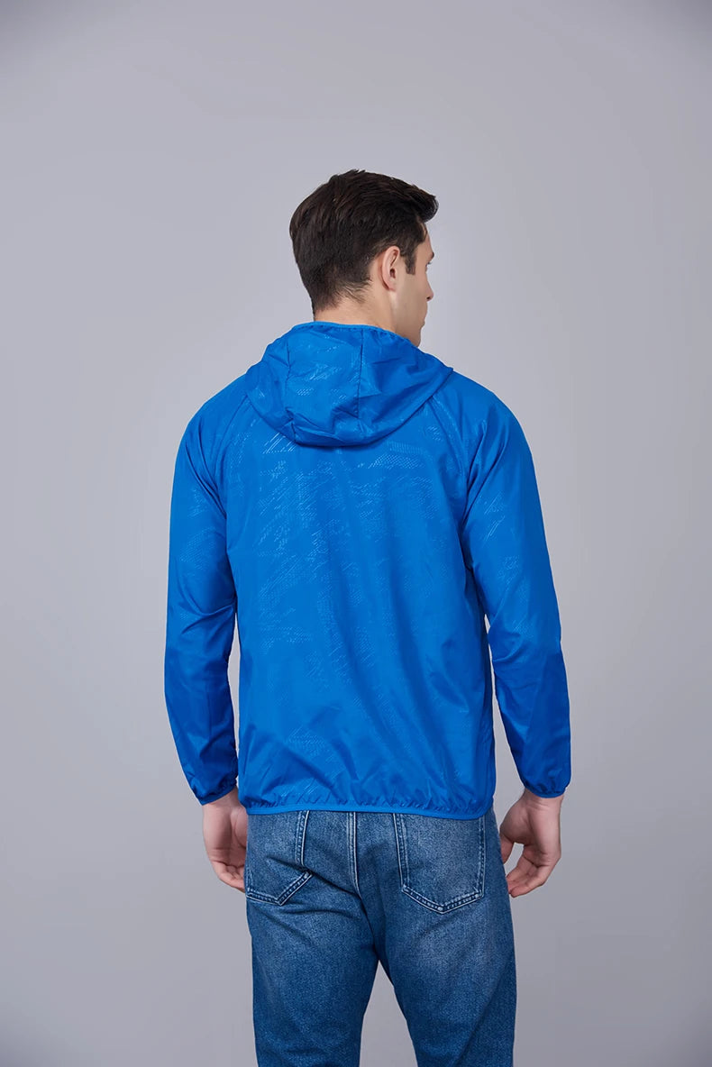 JNLN Unisex Wanderjacke Herren Damen Wasserdicht Schnelltrocknend Camping Windjacke Outdoor Trekking Angeln Regenmantel Anti UV Kleidung
