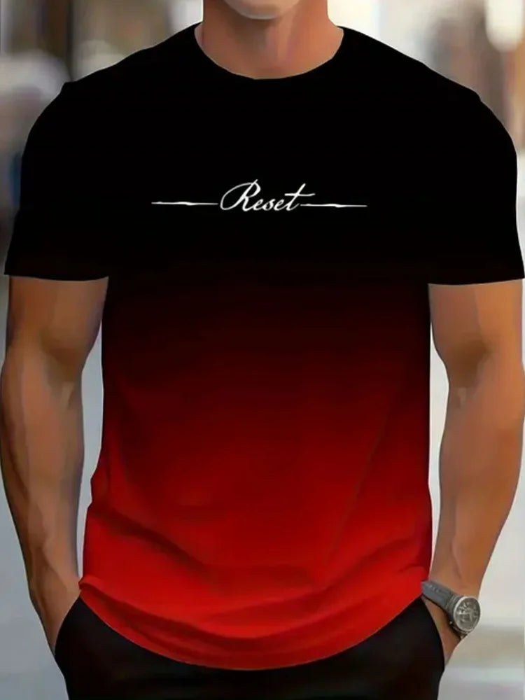 Einfache Gedruckt männer Kleidung Mode Übergroßen männer T-Shirt Sommer Im Freien Atmungsaktive Männer Top Neue Rundhals Männer Kurzarm