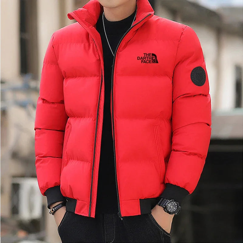 Herren-Winterjacke, Baumwollmantel, dick, warm, winddicht, Parka für kaltes Wetter, mit Kapuze, wärmeisolierte Outdoor-Kleidung für Schnee