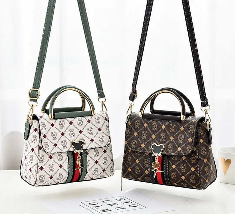 Neue Umhängetasche Damen Tasche Tote Luxus Designer Handtasche Damen Handtaschen Leder Bedrucktes Monogramm Einzelschulter Straddle Bag