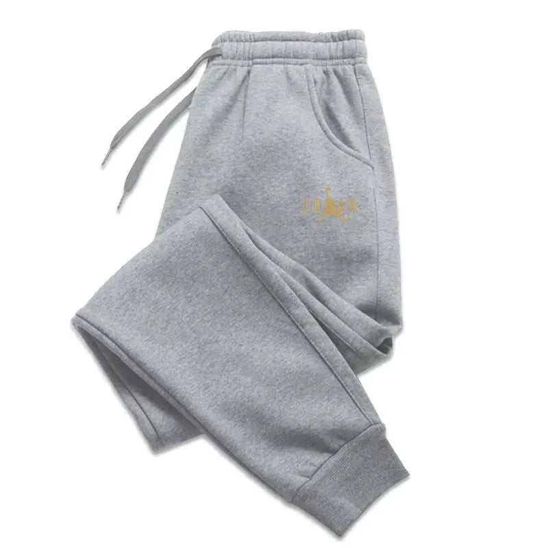 Herbst Winter Herren Jogginghose mit Kordelzug Lässige Fleece-Sweathose Workout Lauf Fitness Sport Trainingshose Sportbekleidung