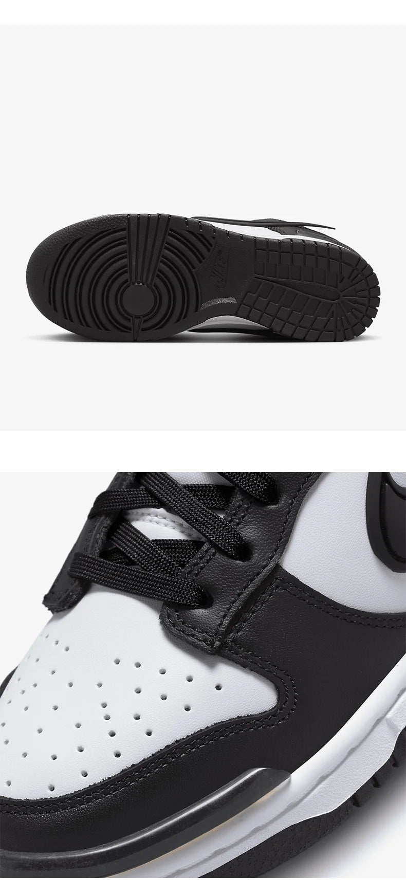 Nike offizielle authentische, atmungsaktive, minimalistische Freizeitschuhe zum Schnüren mit dicken Sohlen für Damen DZ2794-001